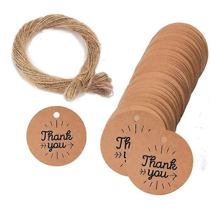 100pcs /Pack Kraft Paper Gift Tag