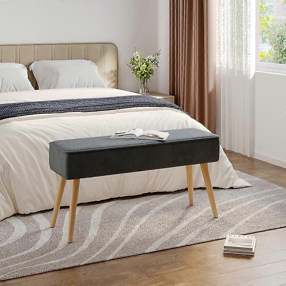 Corduroy Long Bench