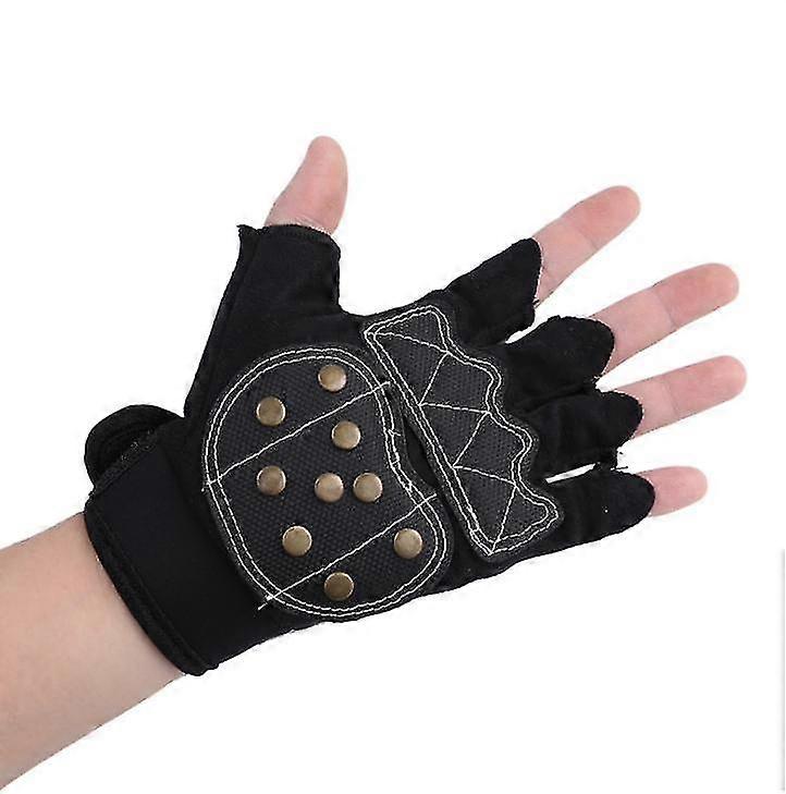 Roller Skating Gloves Professional Skateboard Gloves With Braking Copper Nails-Good
