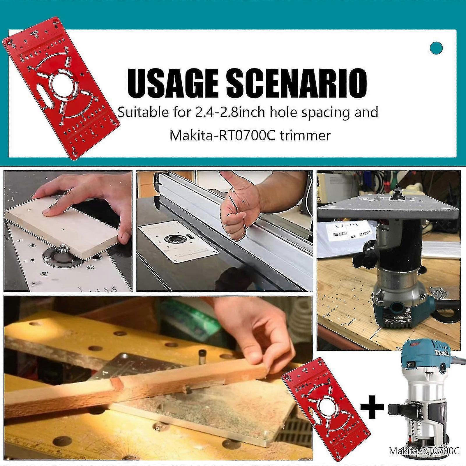 Carpinte Router Table Insert Plate Woodworking Benches Aluminium Wood Router Trimmer Models Engraving Milling Machine With Rings