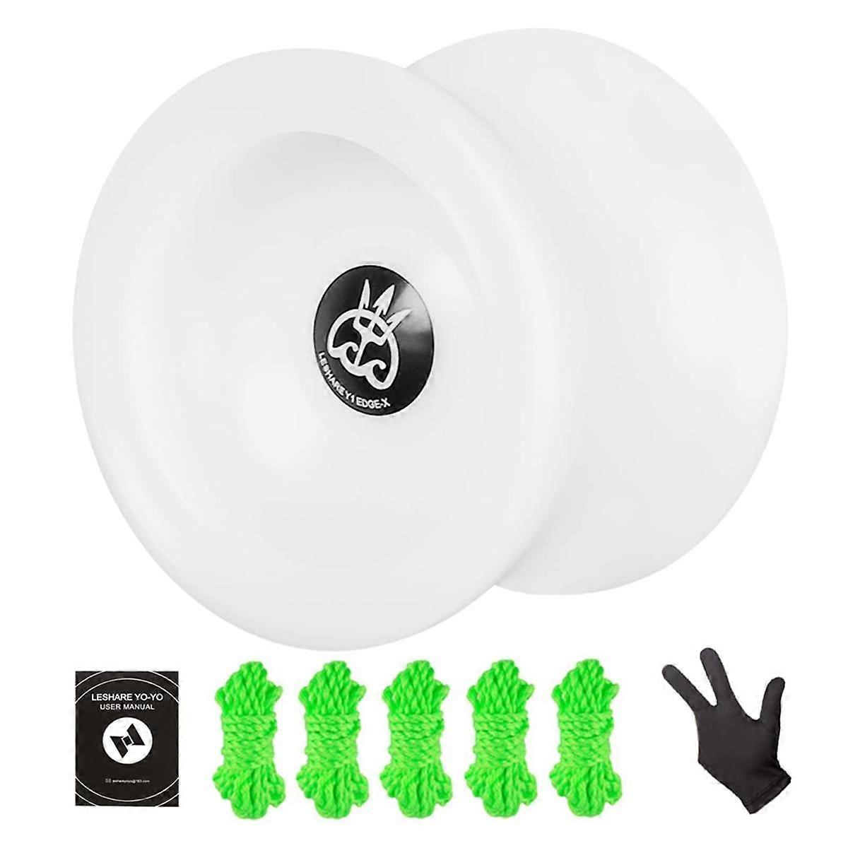 Yoyo Professional No-Response Spinning Ball with Ball Bearing, White