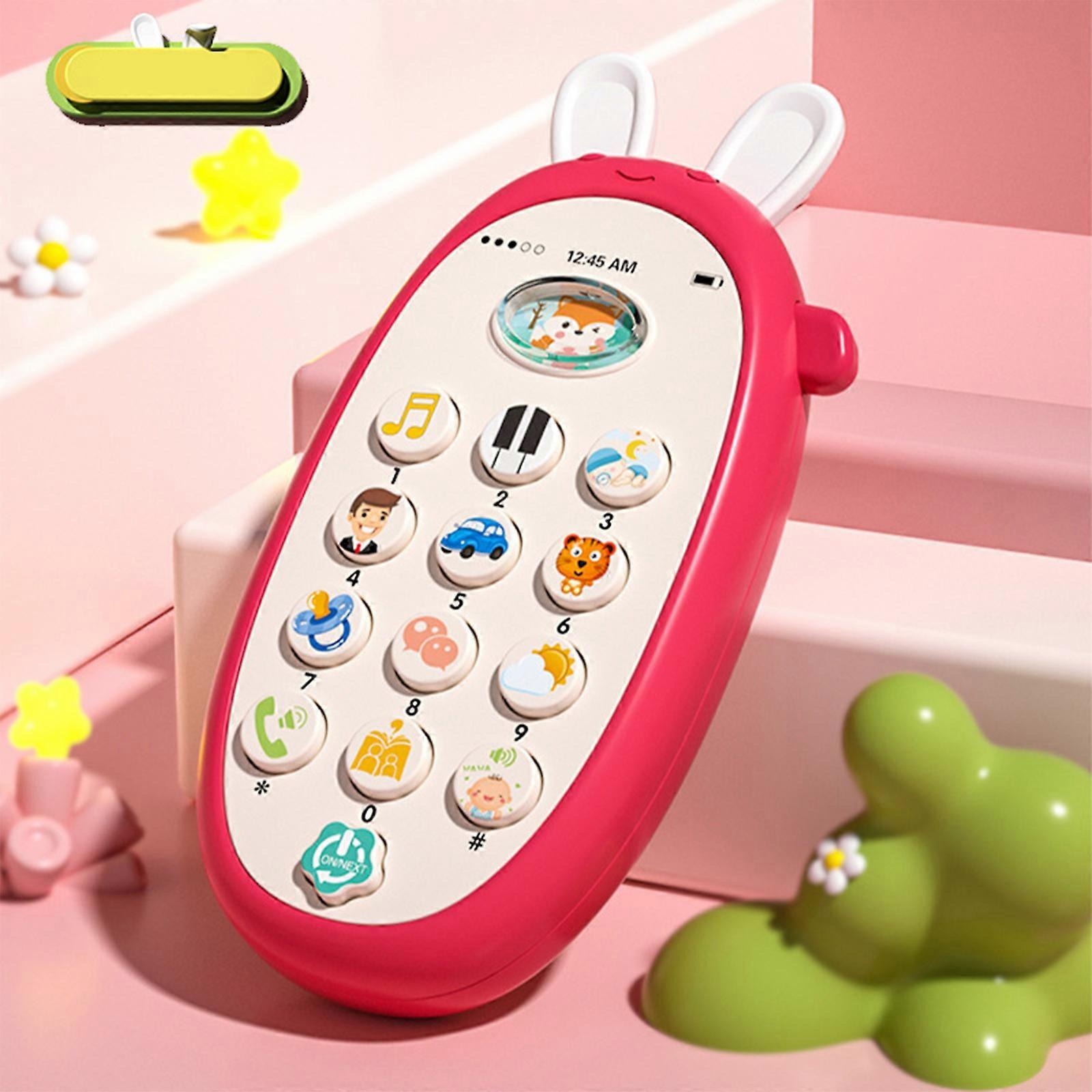 Babies Mobile Phone Toys, Early Science Education For 3-6 Years Old Babies, Chewable Mobile Phone Story Machine, Learning Machine Music Mobile Phone T