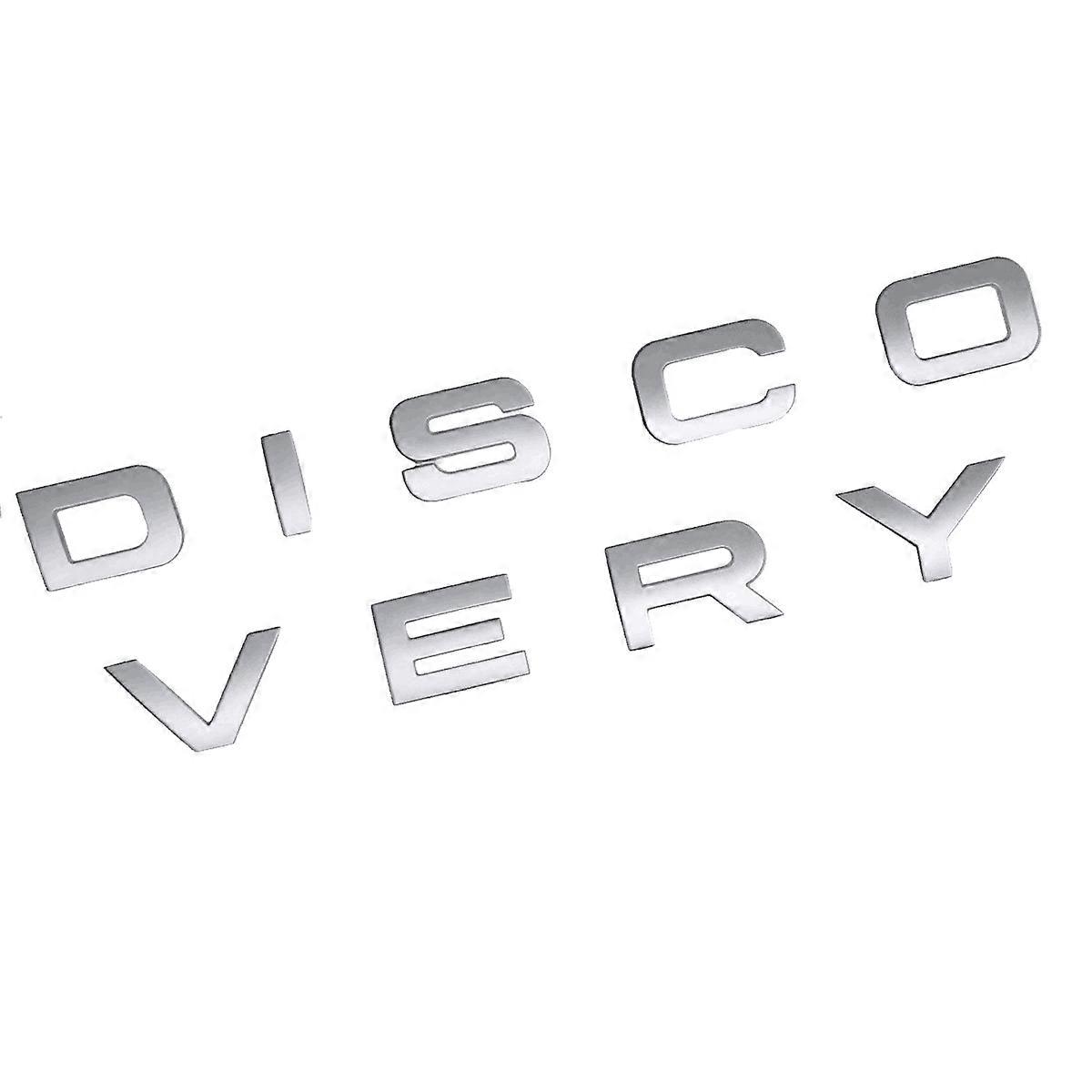 3D Slive Letter Car Rear Front Badge Emblem Decal Sticker for Front Hood Rear Trunk
