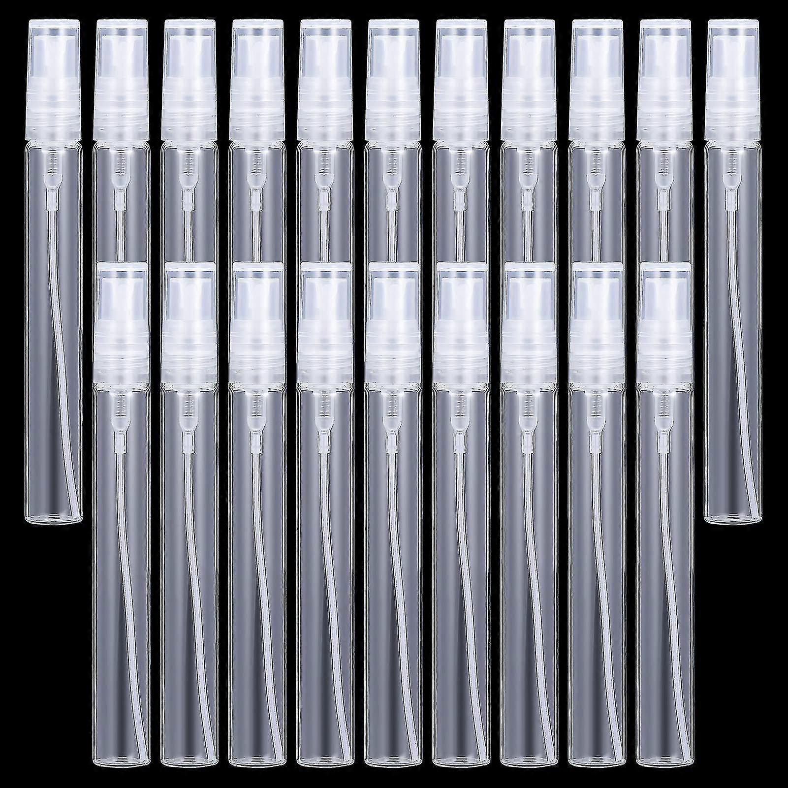 20pcs Mini Spray Atomizer Empty Bottles, 10ml Portable Mist Glass Refillable Sample Bottle, Travel Spray Perfume Bottles