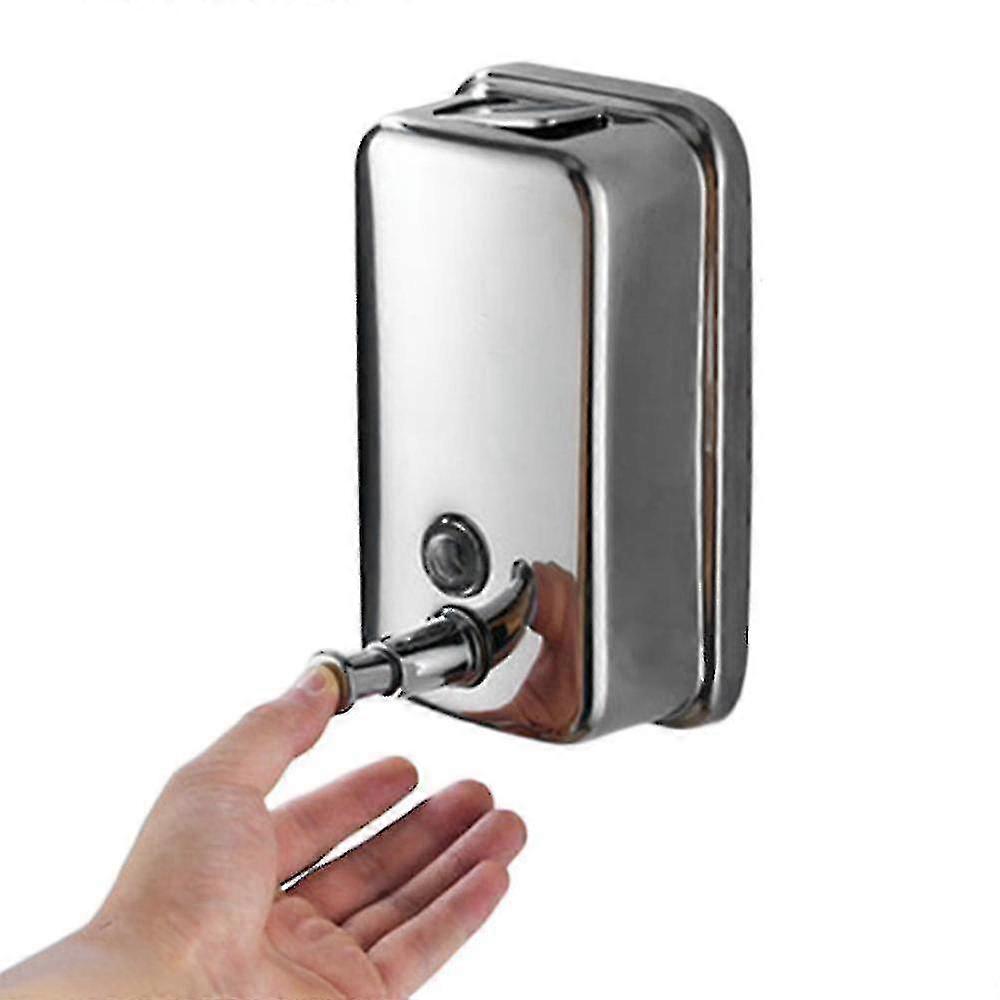 Bathroom Wall Mount Push Type Liquid Stainless Steel Soap Dispenser Hand Soap Dispensers