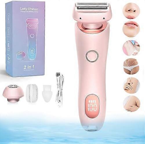 Dusk Glide Pro Waterproof Electric Razor for Women - Wet & Dry Shaver for Legs, Arms, Underarms, and Bikini Area, Removable Head