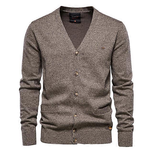 Mens Cardigans Vinter mode tröja man