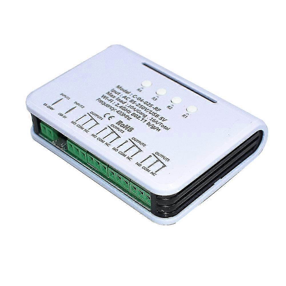 For Ewelink Relay 4ch Switch Module Wifi Rf 85v-250v 16a Relay Radio Frequency Remote Control Smart