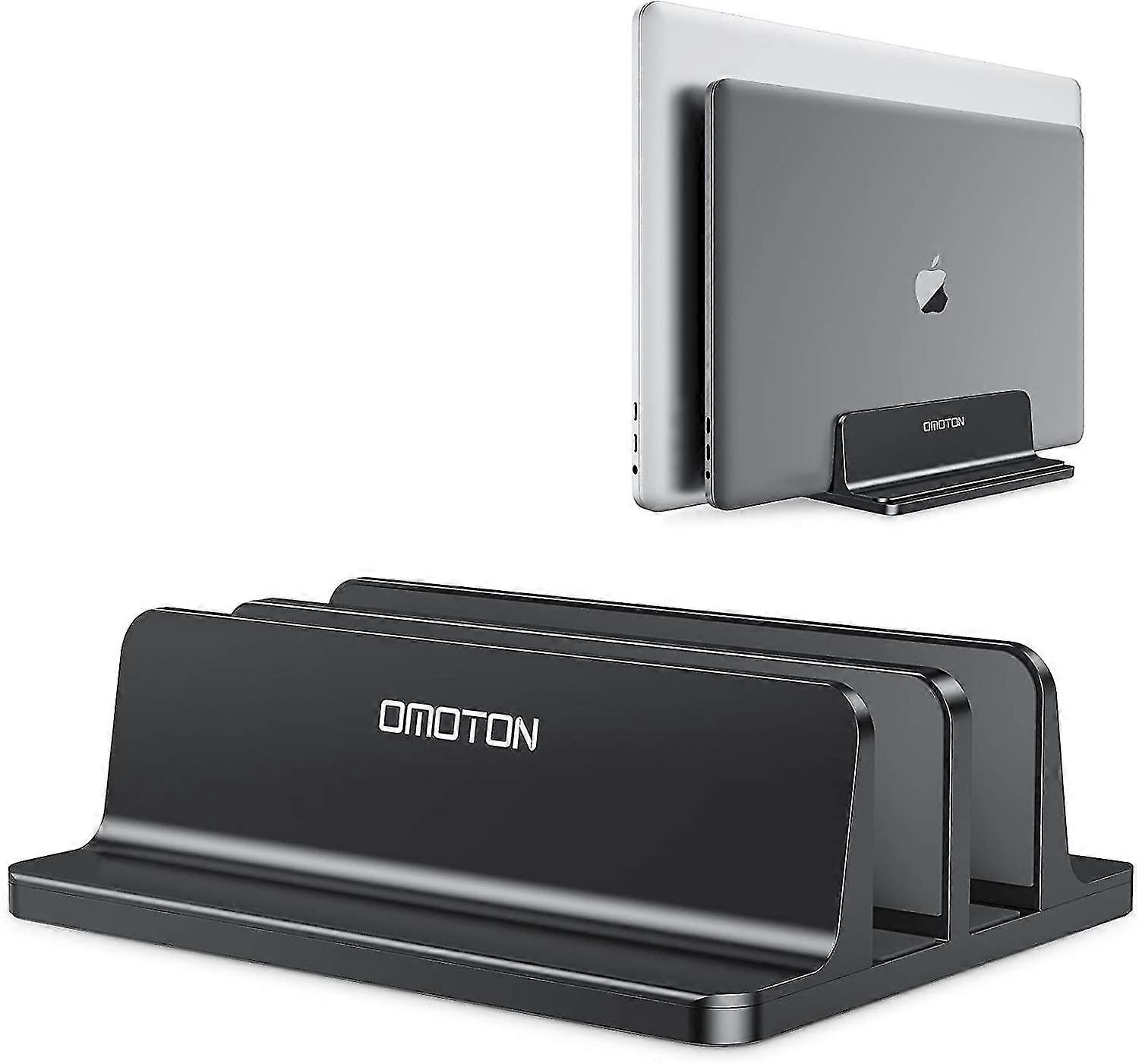 [updated Dock Version] Vertical Laptop Stand, Omoton Double Desktop Stand Holder