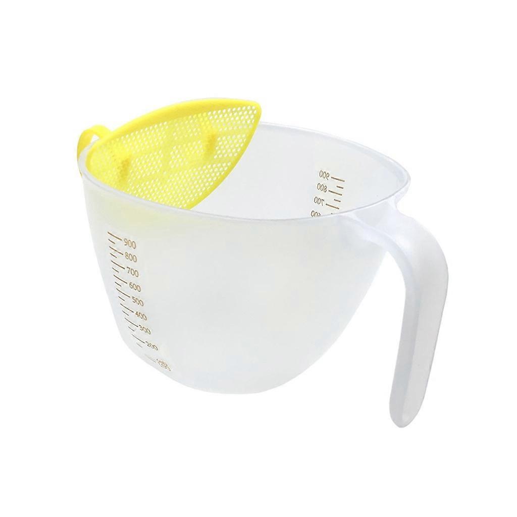 Transparent Filter Measuring Cup for Beating Eggs Liquid Measuring Bowls