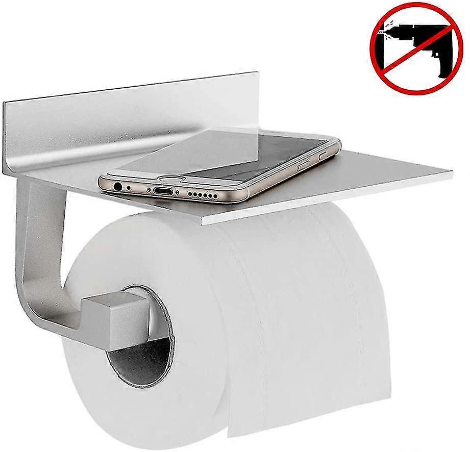 New Toilet Roll Holder Without Drilling Bathroom Bathroom Self-adhesive Toilet Roll Holder Without Drill