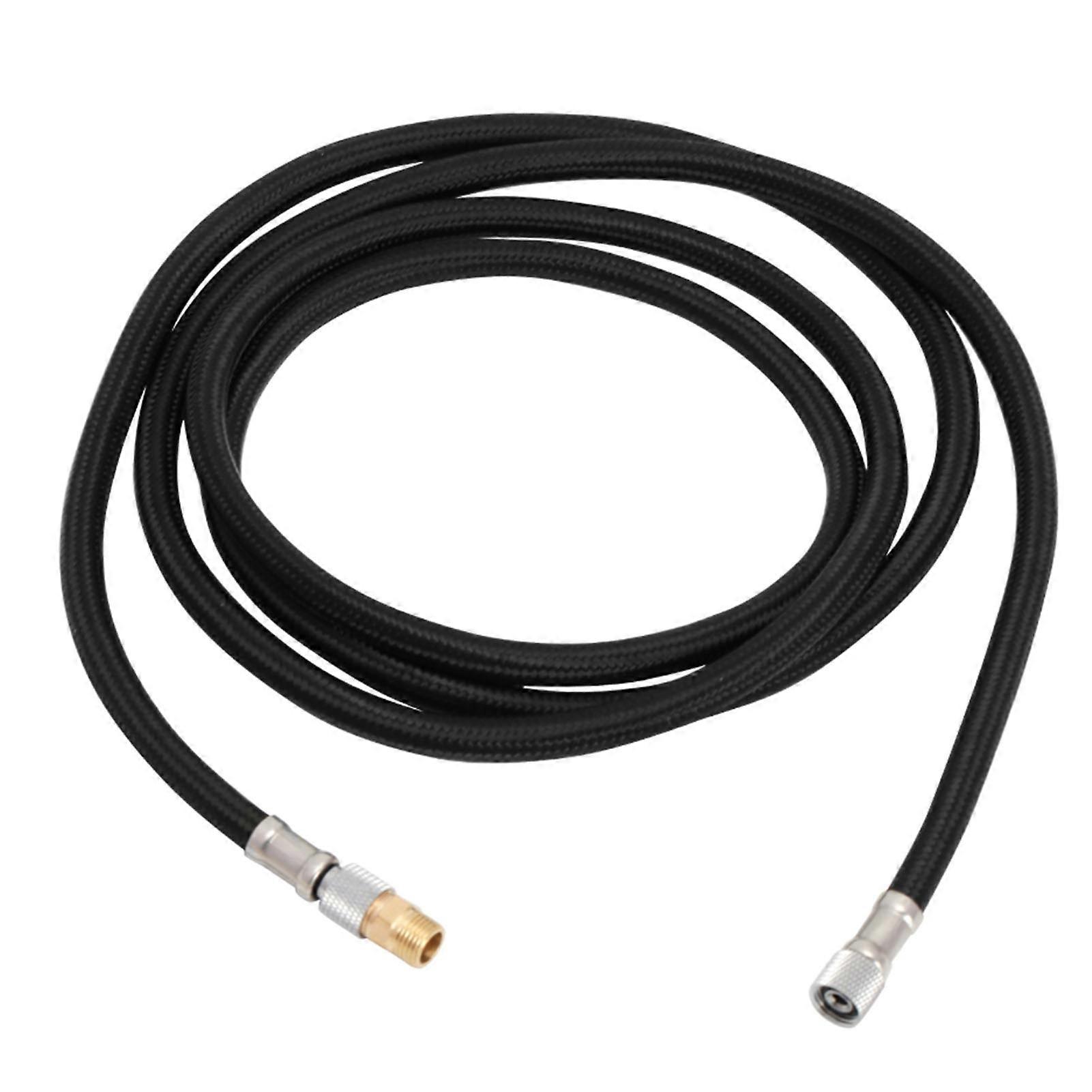 PU Airbrush Air Hose with 1/8in Fitting Color Painting Spray Gun Hose Replacement 1.8 Meter