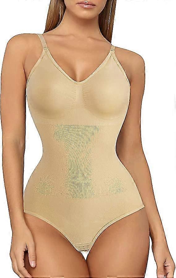 Kvinner Slanking Bodysuits Shapewear Topper Magekontroll Body Shaper Spaghetti stropp