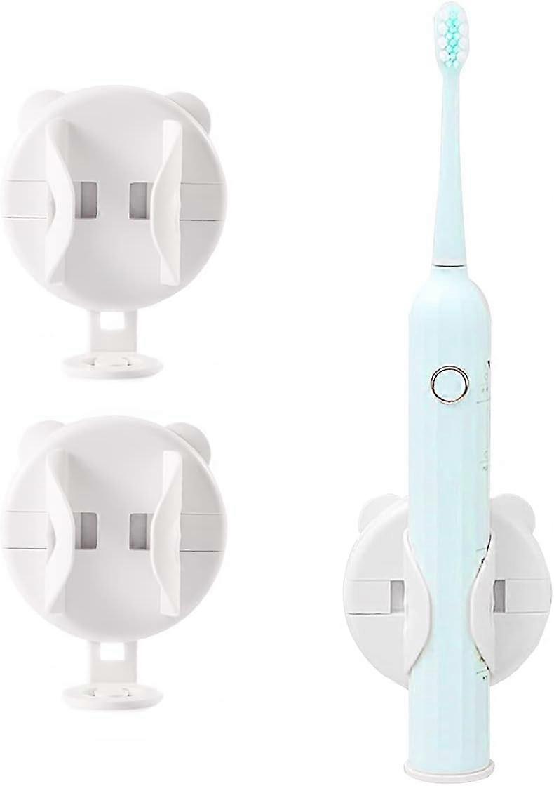 3 wall-mounted electric toothbrush holders with automatic locking and automatic unlocking