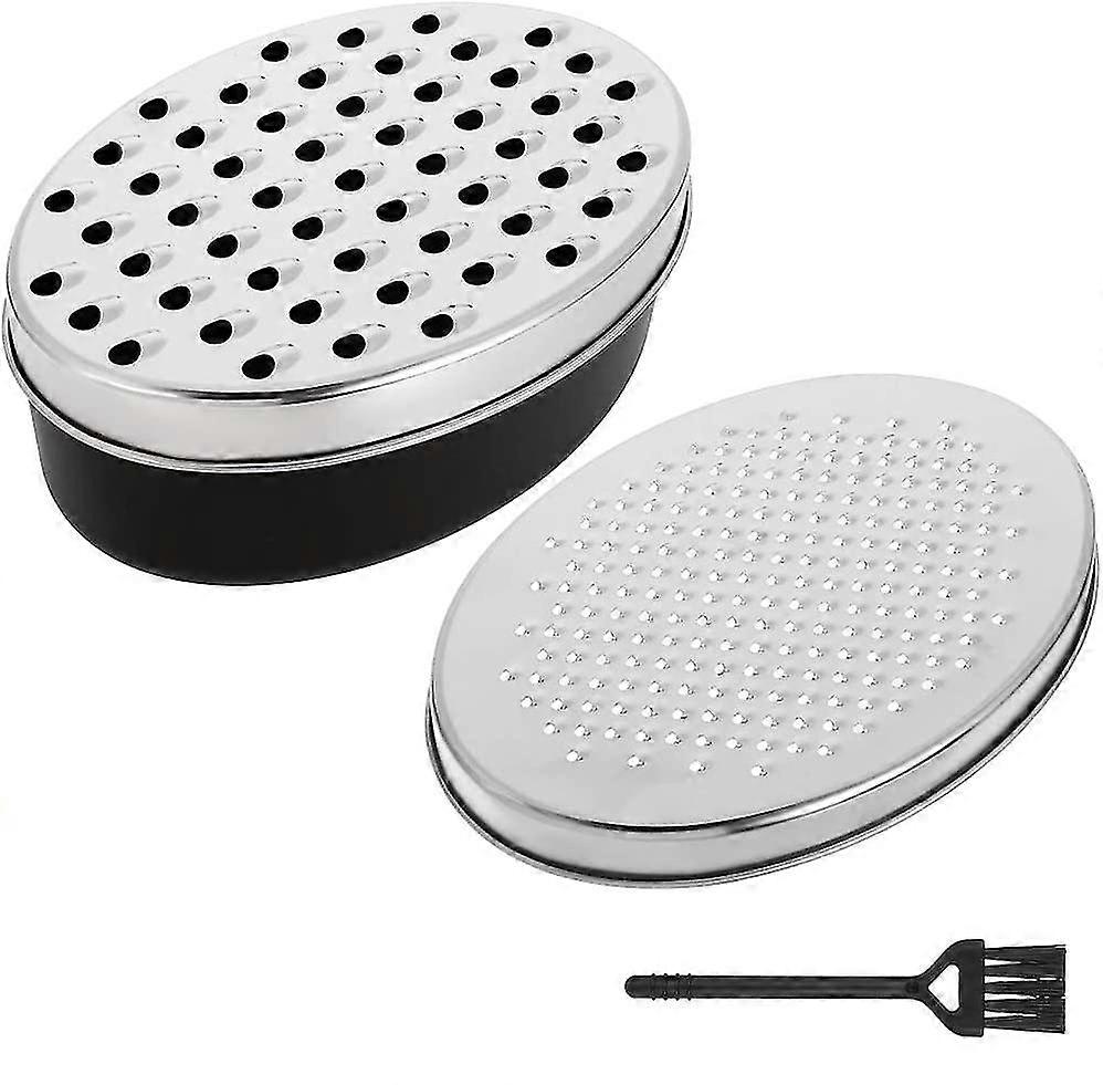 Cheese Grater Lemon Zester With Airtight Food Storage Container Vegetable Chopper Stainless Steel For Shredded Cheese Ginger Lemon Carrot Vegetables
