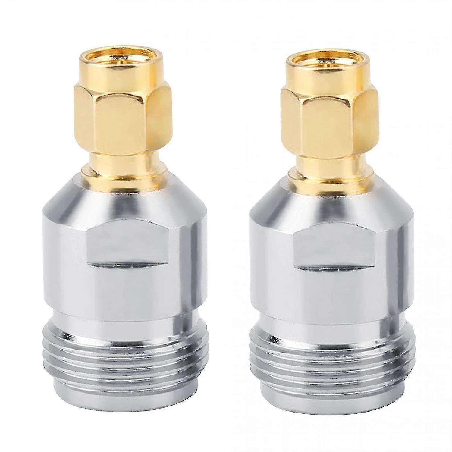 Rf Connector Coaxial Adapter (silver Gold) (2pcs)