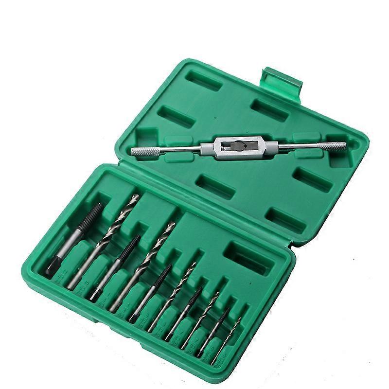 Set Of 11pcs M3-M12 Damaged Broken Screw, Stud, Bolt Extractors With Drill Bits