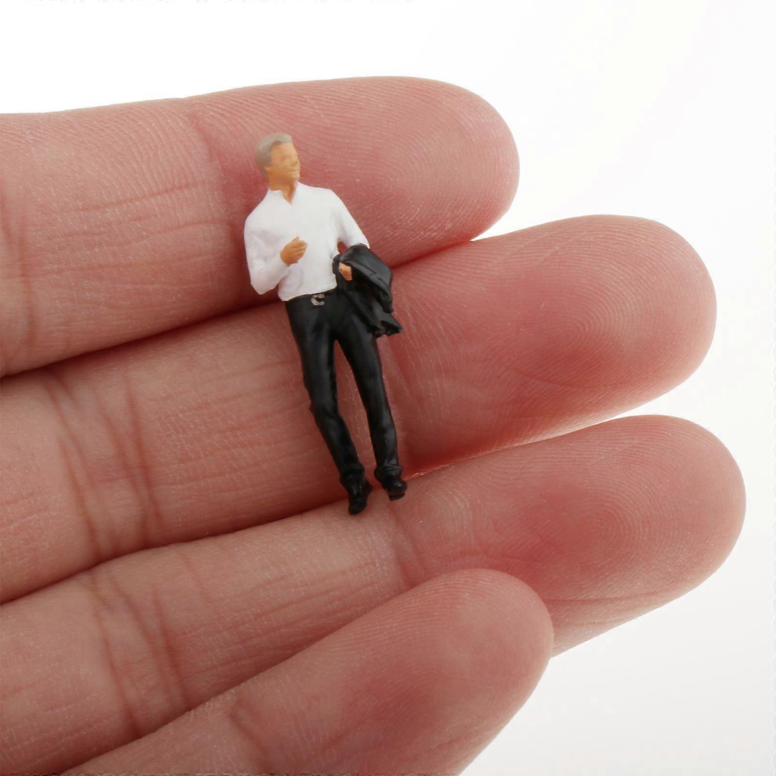 1/64 Scale Diorama Hand Painted Man with Suits Characters Doll Street Building Buliding Layout for Matchbox Accessory Supplies - style 1