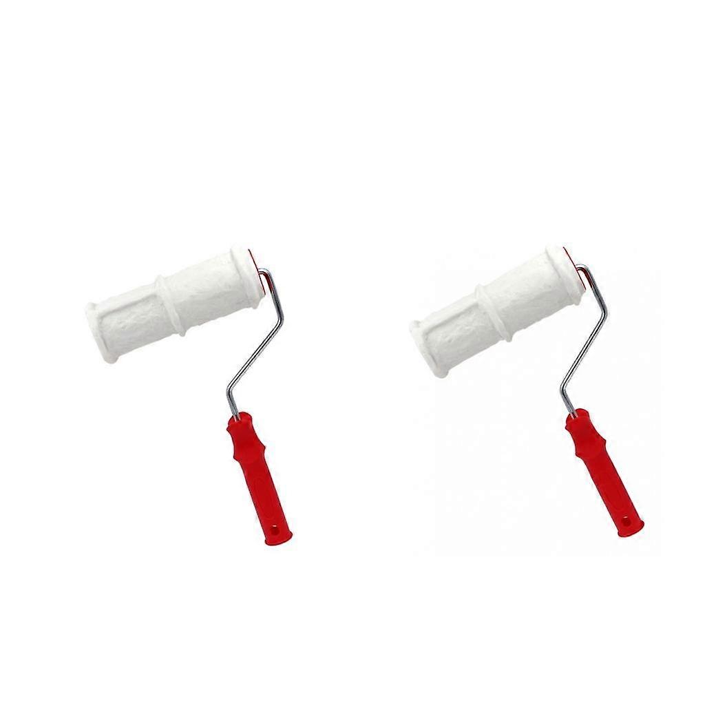 2pcs Decorative Paint Roller Brick Pattern Wall Painting DIY Tool Roller Style_1
