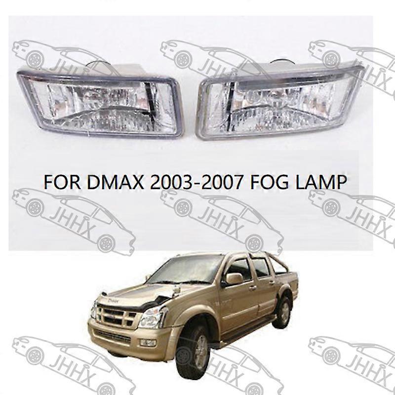 Compatible D-Max 2003-2007 Pickup Truck Front Fog Light Assembly, Front Bumper Bar Light, Anti-Fog Light, Front Fog Light