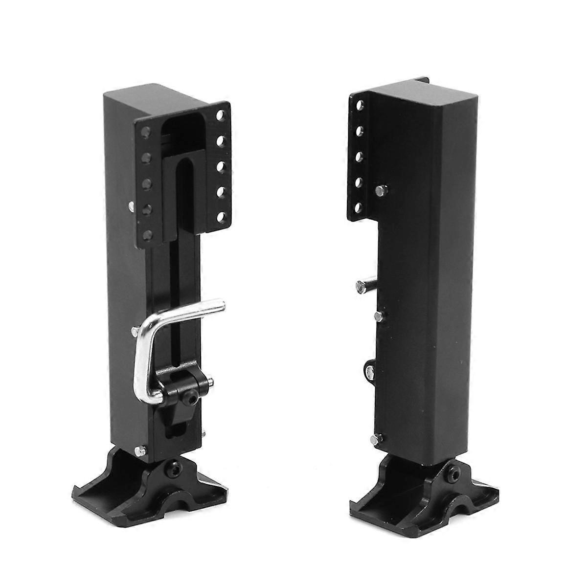 Metal Leg with Built-in Spring Telescopic Version for 1/14 RC Car Container Trailer High and Low Pl