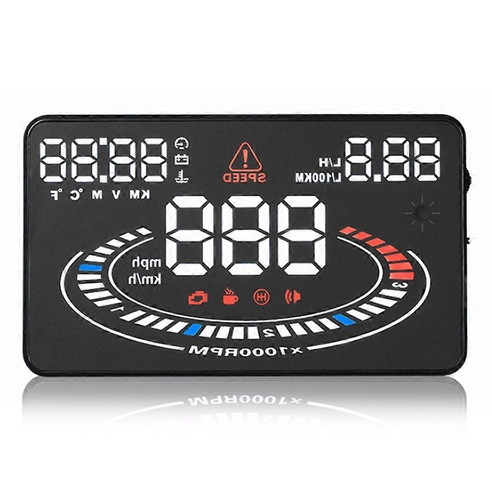 5.5" E300 HUD Head Up Display Car OBD2 OBDII Speed Warning Projector