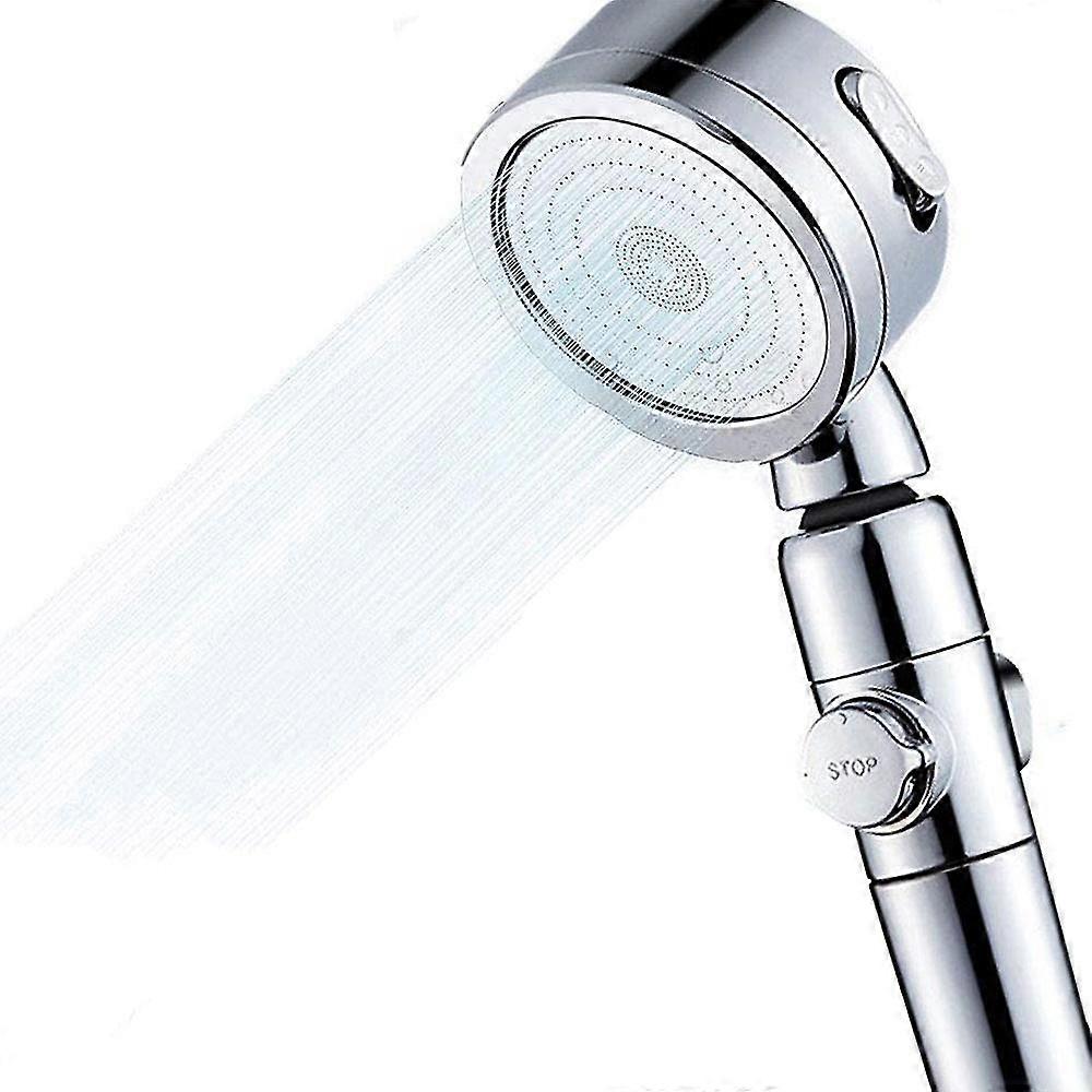 High Pressure Shower Head, Handheld Showerhead With On/Off Full Shutoff Push Button And Switch To Control Flow, Angle-Adjustable Water Saving Body Spr