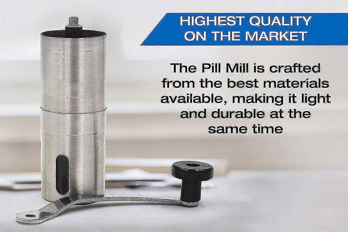 Broyeur de comprimés – Broie plusieurs comprimés en une poudre fine – Broyeur à médicaments en métal