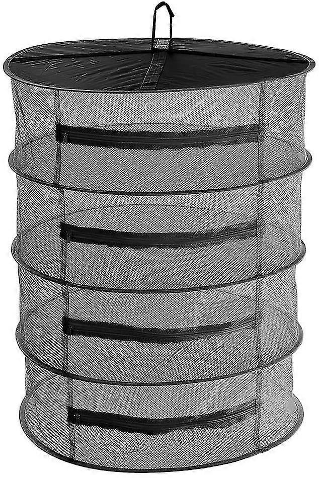 2023 - Drying Net - 4 Layers Hanging Mesh Drying Net For Herb Drying, Herb Drying Net With Zippers - 45 Cm