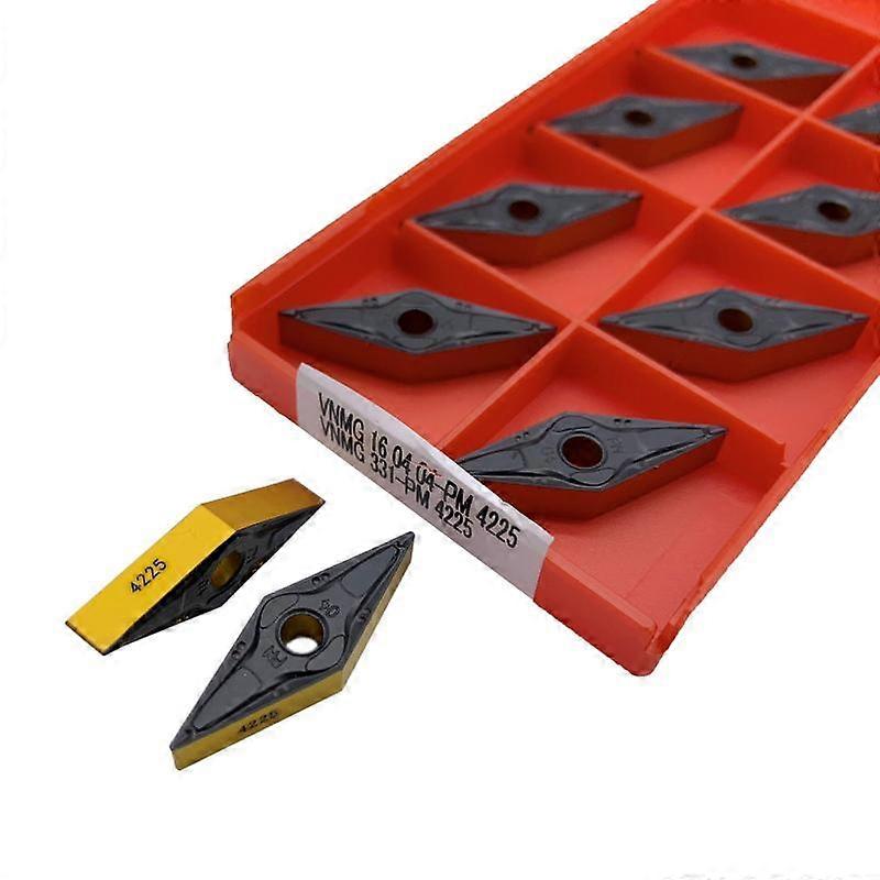 High Quality Carbide Insert VNMG160404 VNMG160408 PM 4225 External Turning Tool Metal Lathe Tool Steel Processing Turning Insert