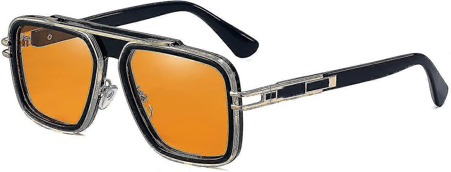 Lunettes De Soleil Aviateur Vintage - Style Années 80 - Monture Argentée - Pour Homme