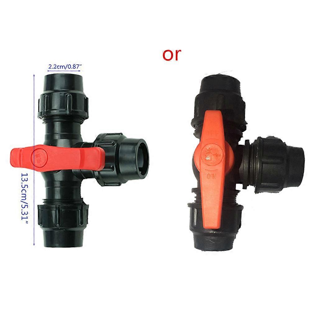 3 Way Diverter T Shape Valve Connector Quick Connect Plastic Three-way Valve