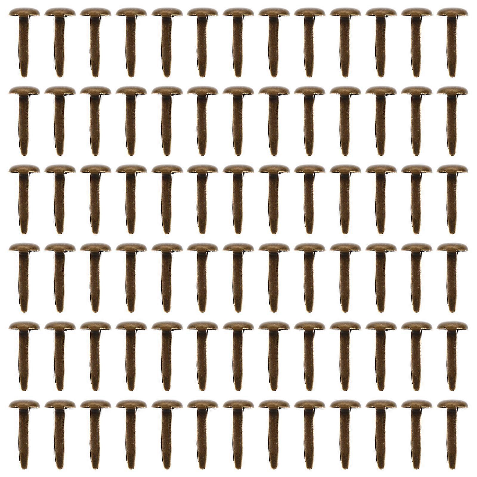 200Pcs Mini Brads Handmade Metal Brads Solid Color Brads for Scrapbooking DIY Craft