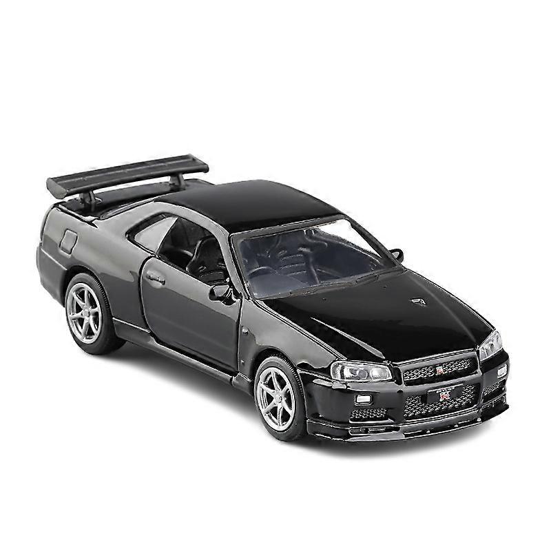 1:36 Nissan GTR R34 Skyline Ares Diecasts ; Toy Vehicles Metal Toy The Fast and the Furious Car Model High Simulation Kids Toys