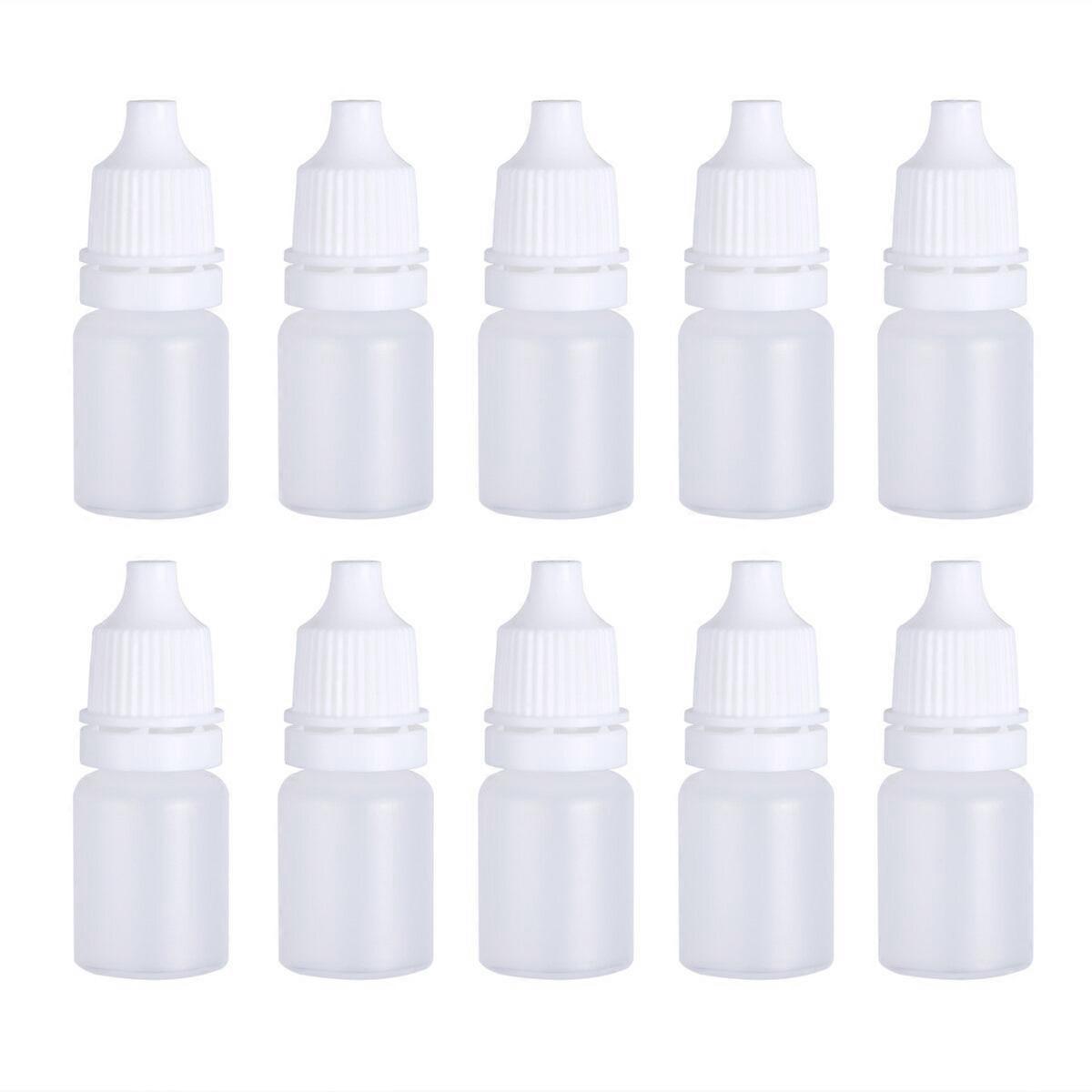 10Pcs 5ml Empty Plastic Squeezable Dropper Bottles Eye Liquid Dropper Dropping Bottles