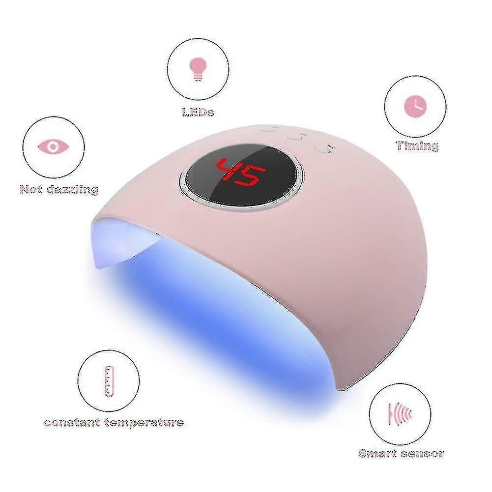 Nail Dryer, 24 W Secador De Uas, Lmpara De Uas Led Uv Con Ajuste De 3