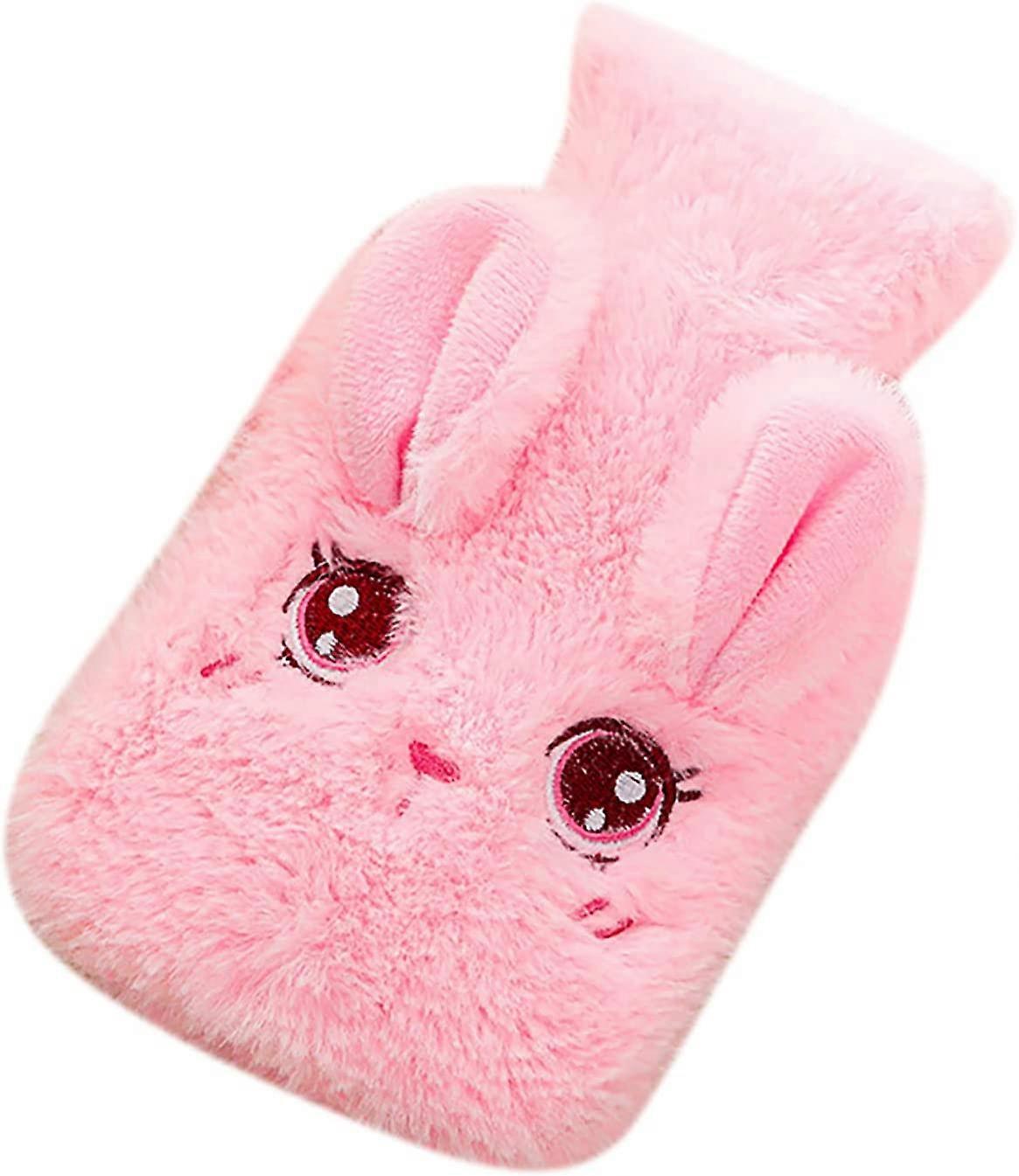Winter PVC Cute Rabbit Fluff Small Hand Warmer 350ml