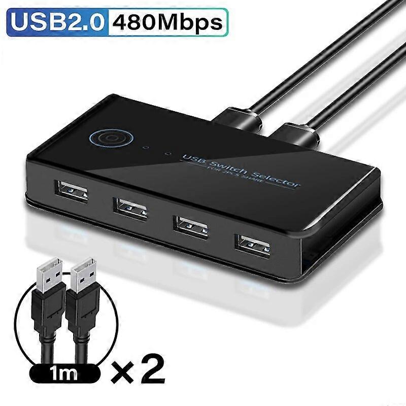 Switch KVM USB 3.0 Commutatore condiviso USB 2 ingressi 4 uscite per PC portatile Tastiera Mouse Stampante Interruttore USB Controller Adattatore hub