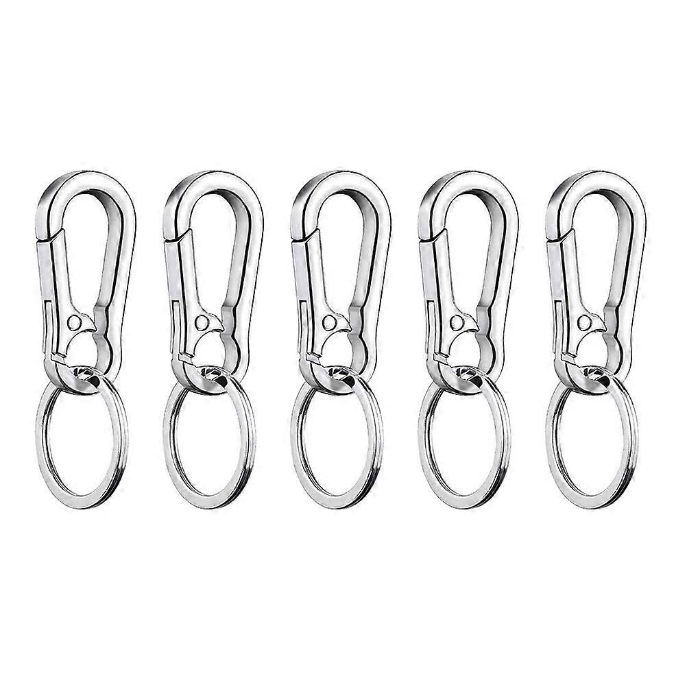 5pcs Simple Car Key Chains Practical Key Rings Creative Key Chains for Men