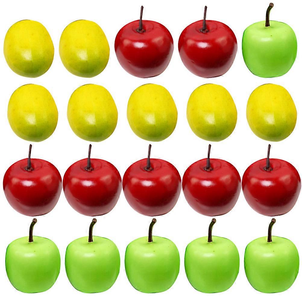 90pcs Mini Fake Apples Artificial Apples Simulation Fruits Foams Apples Ornaments