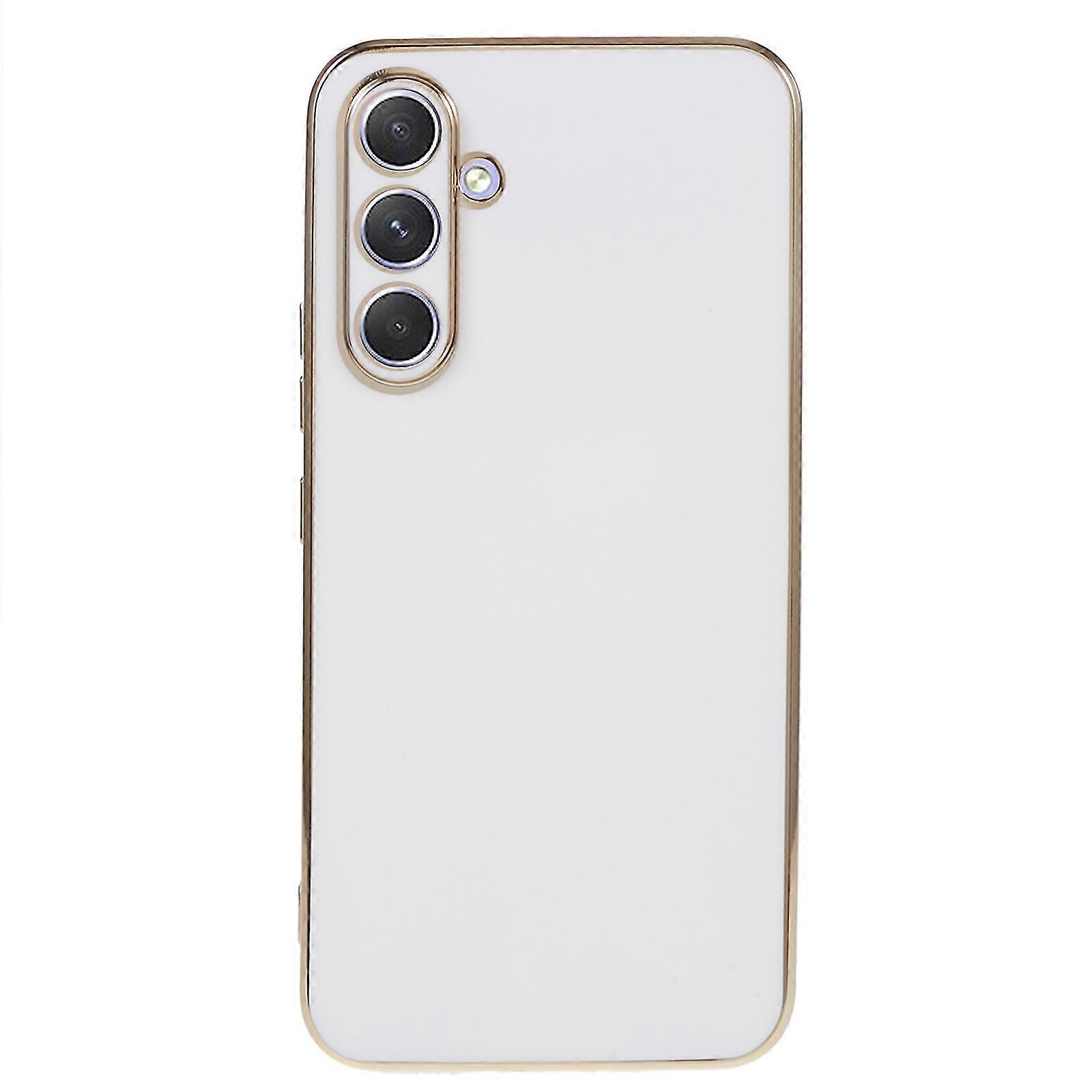 Soft Tpu Case For Samsung Galaxy S23 Fe, Glossy 6d Electroplating Phone Protective Back Cover