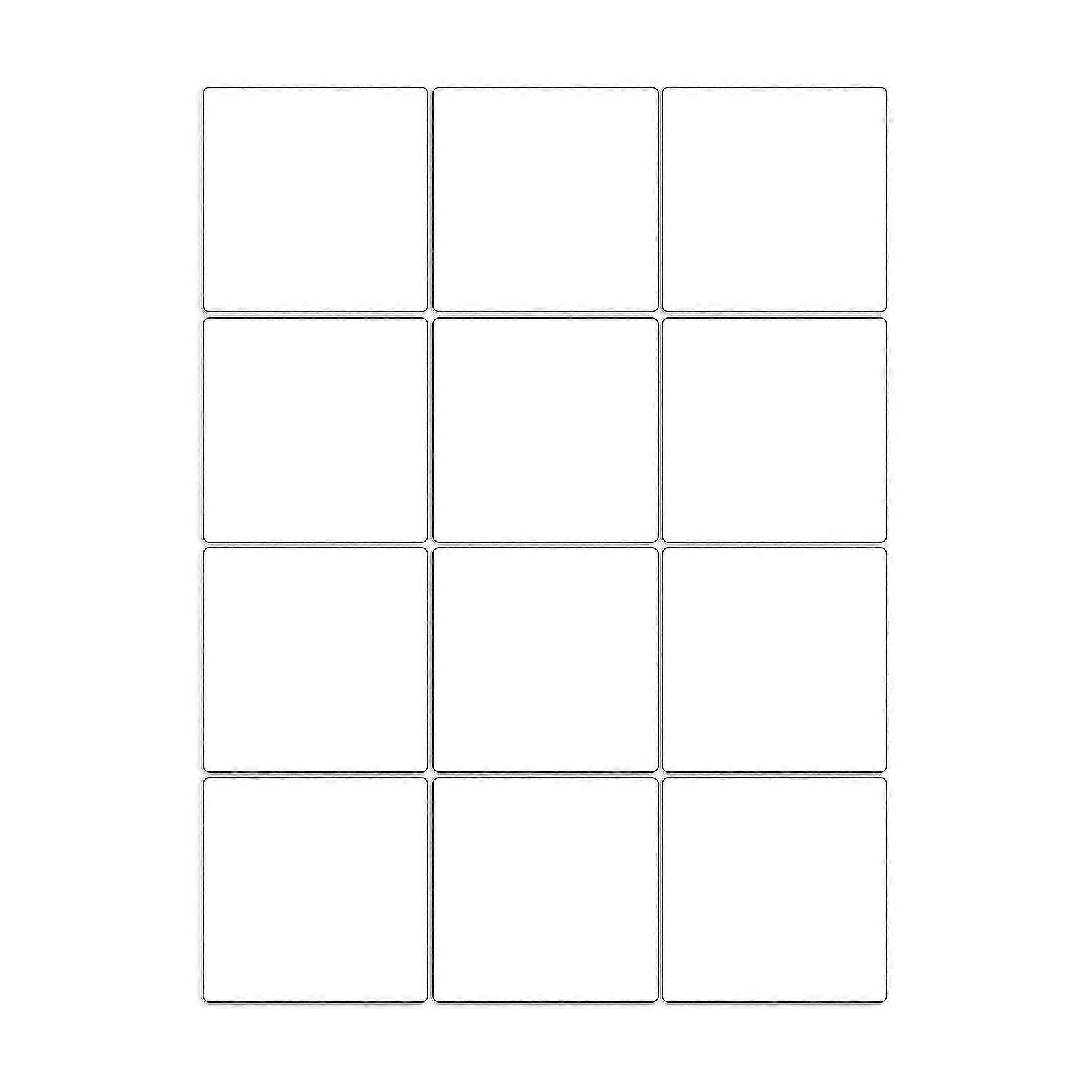 12pcs Wall Mirror Tiles Square Sticky Shatterproof Self-adhesive Removable Dressing Glass Wall Mounted Full Length Mirror For Daily Use