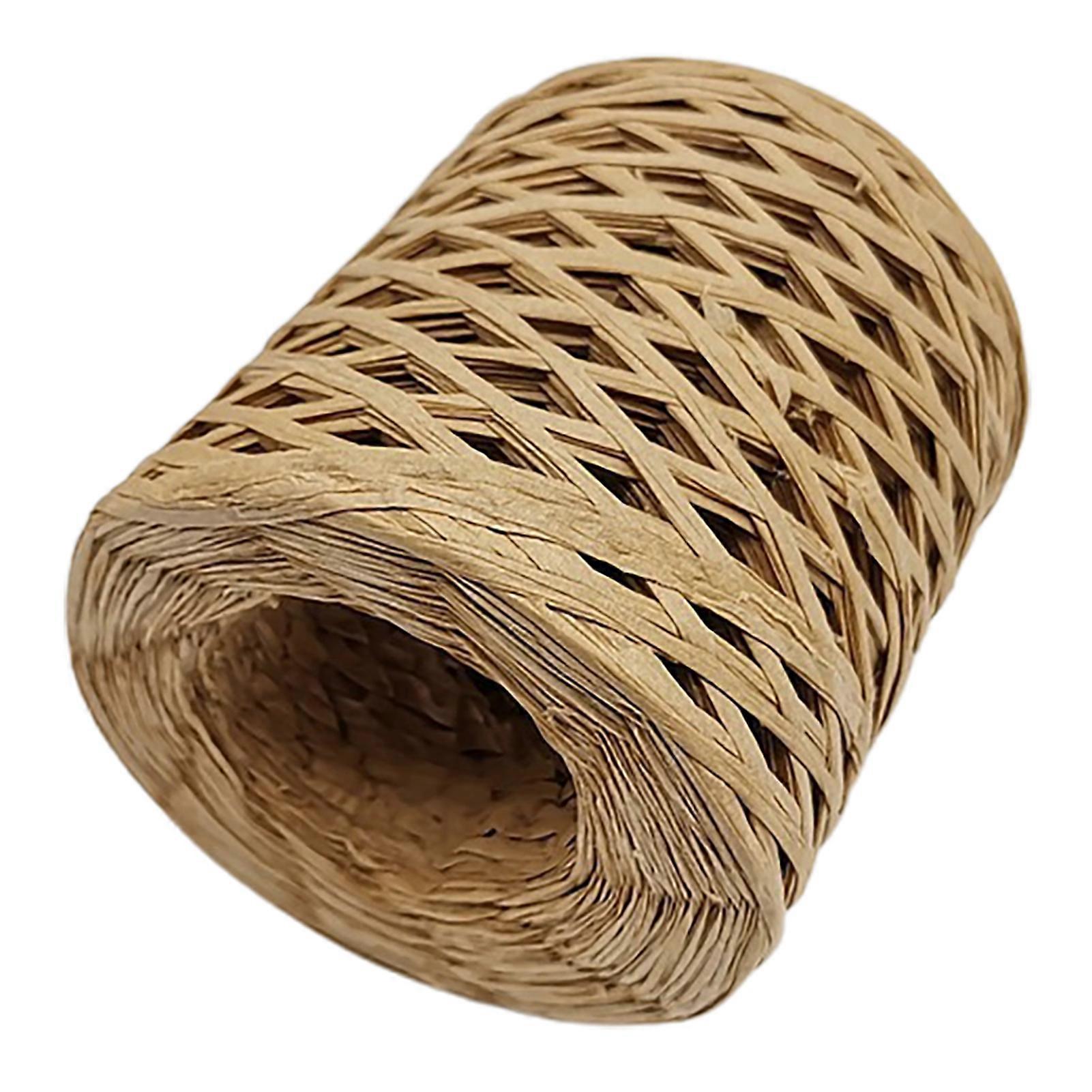1 tekercs Raffia fonal dekoratív széles körben alkalmazott csomagolóanyag ajándék Raffia szalma csomagolópapír fonal barkácsoláshoz JIKAIX