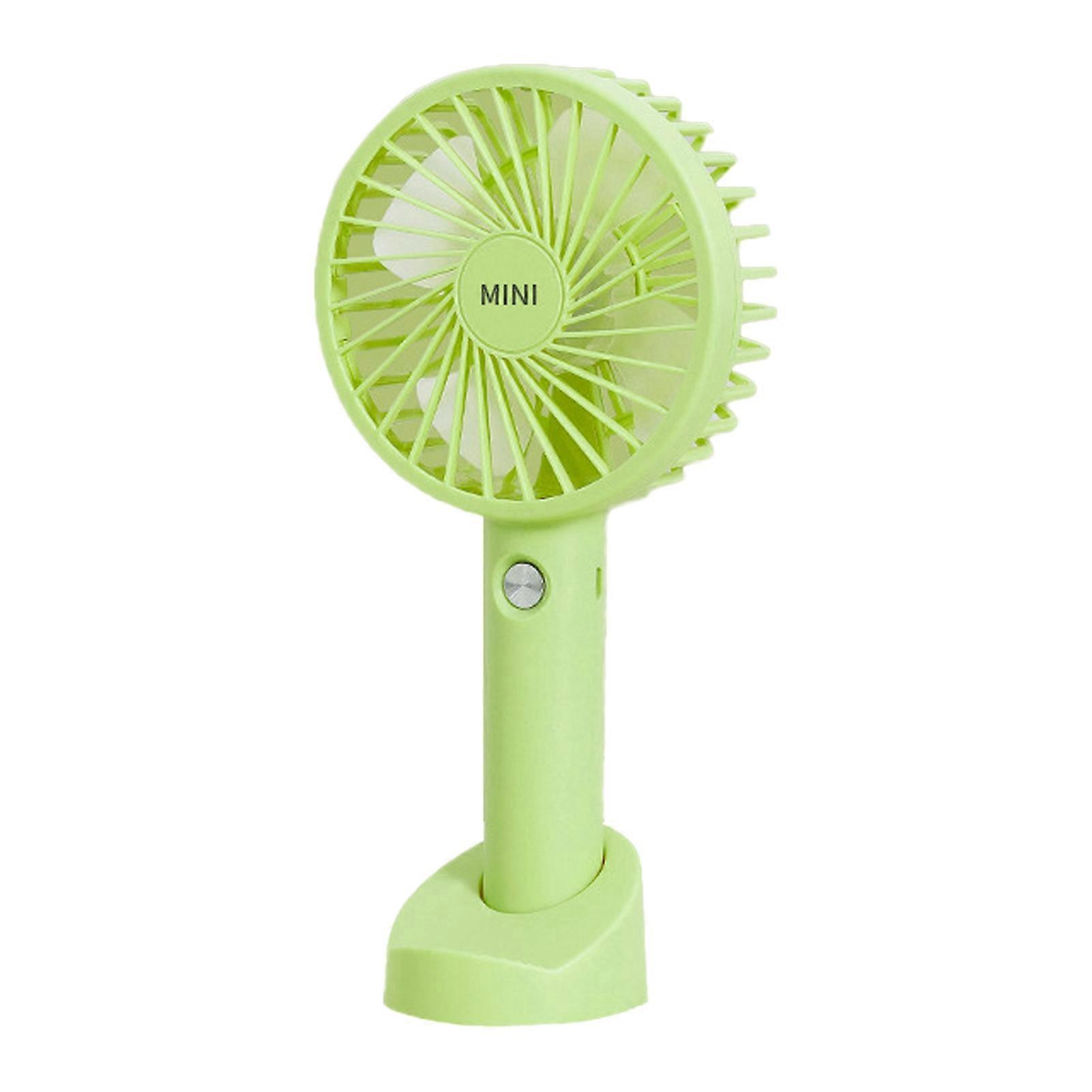 Handheld Fan 3 Speeds Multifunctional PP Low Noise USB Desk Fan for Dorm