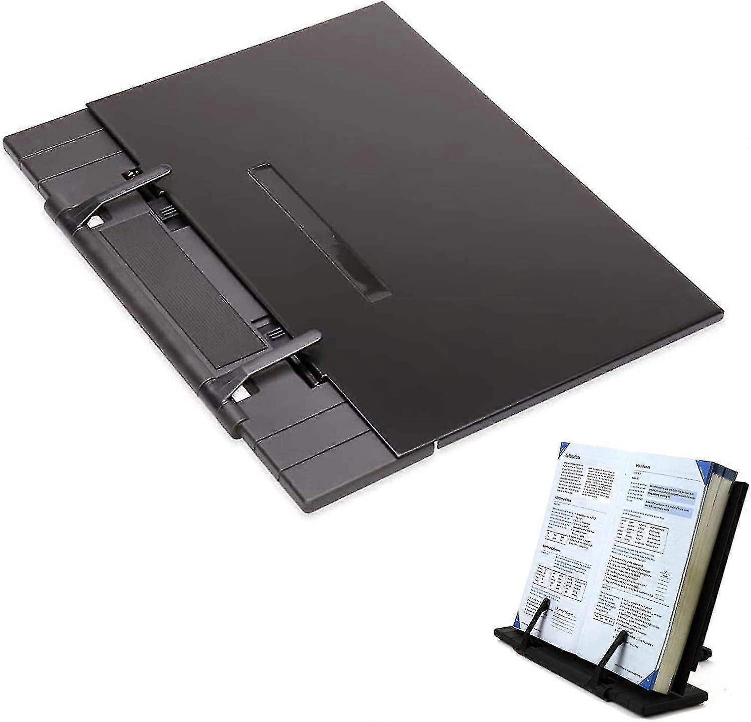 Metal Reading Stand Cookbook Holder, Book Stand 7 Steps Adjustable, Book Stand