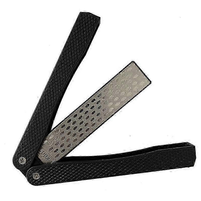 Double Sided Diamond Sharpener, Handheld Fine Coarse Diafold Blades Sharpening Stone 400/600 Grit B