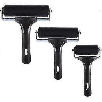 3 Pack Soft Rubber Brayer,Rubber Brayer Roller Paint Brush...