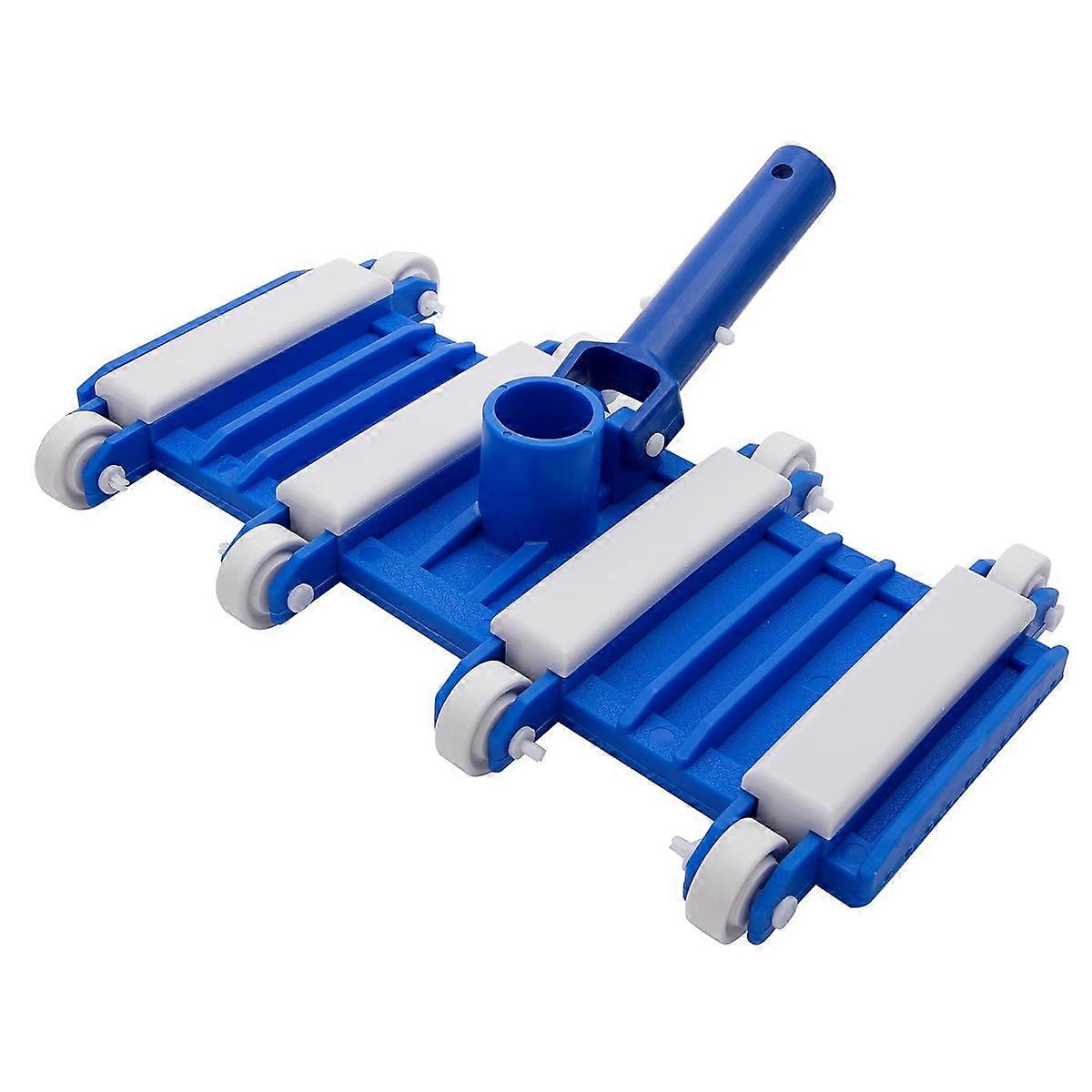Swimming Pool Vacuum Head with Wheels Removable Adjustable Handle Cleaning Tools