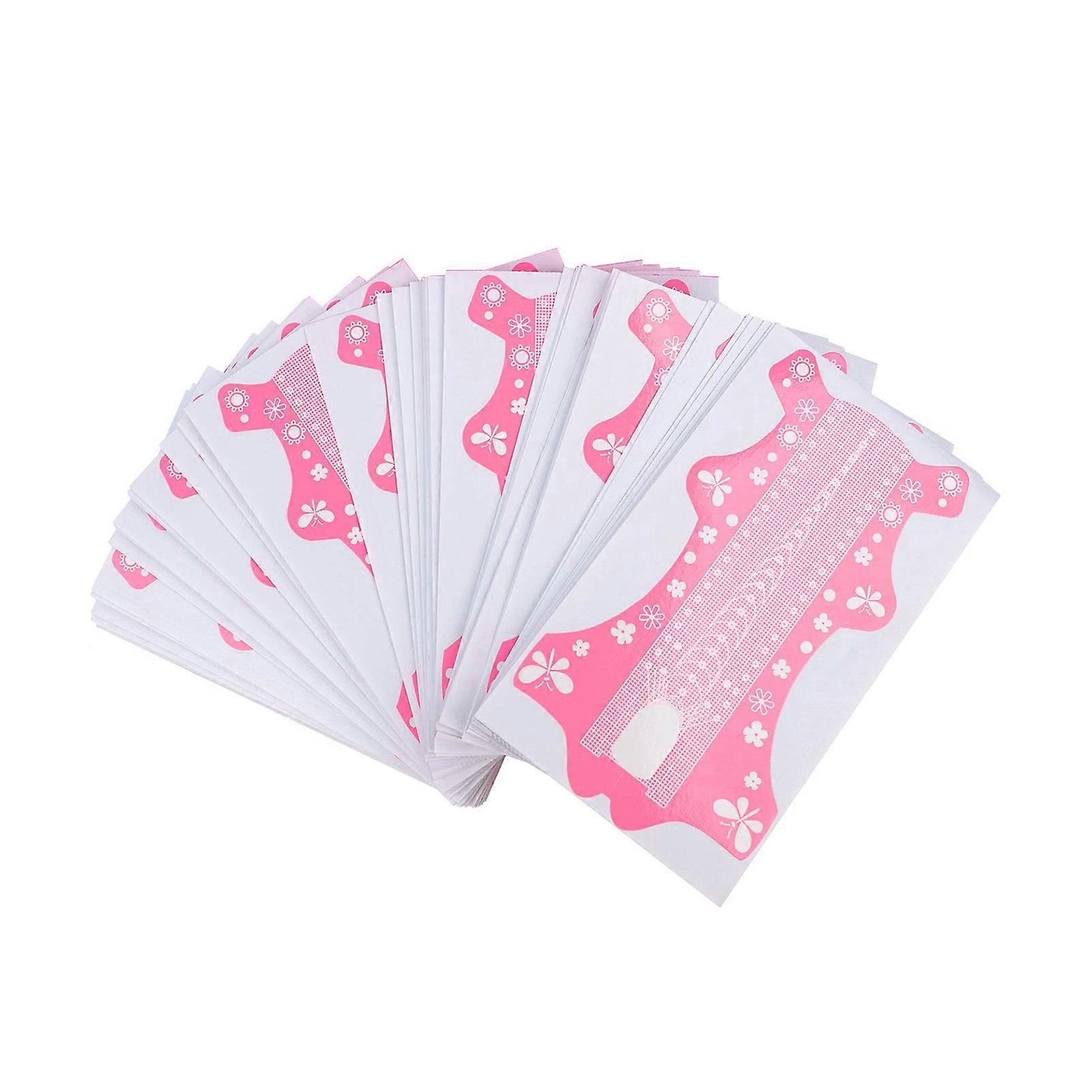 50/100Pcs Nail Form Clear Scale Floral Print Extra Long Sufficient Quantity DIY Thick Nail Extensions Paper Holder Tool Beauty Salon Nail Art Accessor
