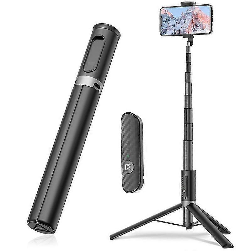 Cell Phone Selfie Stick Portable Aluminum Selfie Stick Extendable Tripod With Bluetooth Remote For 4-7 Inch Smartphone,b
